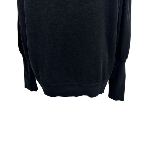 Apiece Apart Olimpio Sweatshirt Sweater Puff Sleeve Organic Cotton Black Size 2X - Picture 10 of 14